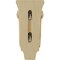 Ekena Millwork 4 3/4"W x 1 3/4"D x 10"H Small Traditional Pilaster Wood Corbel, Maple CORW05X02X10PTMA - alternate 2